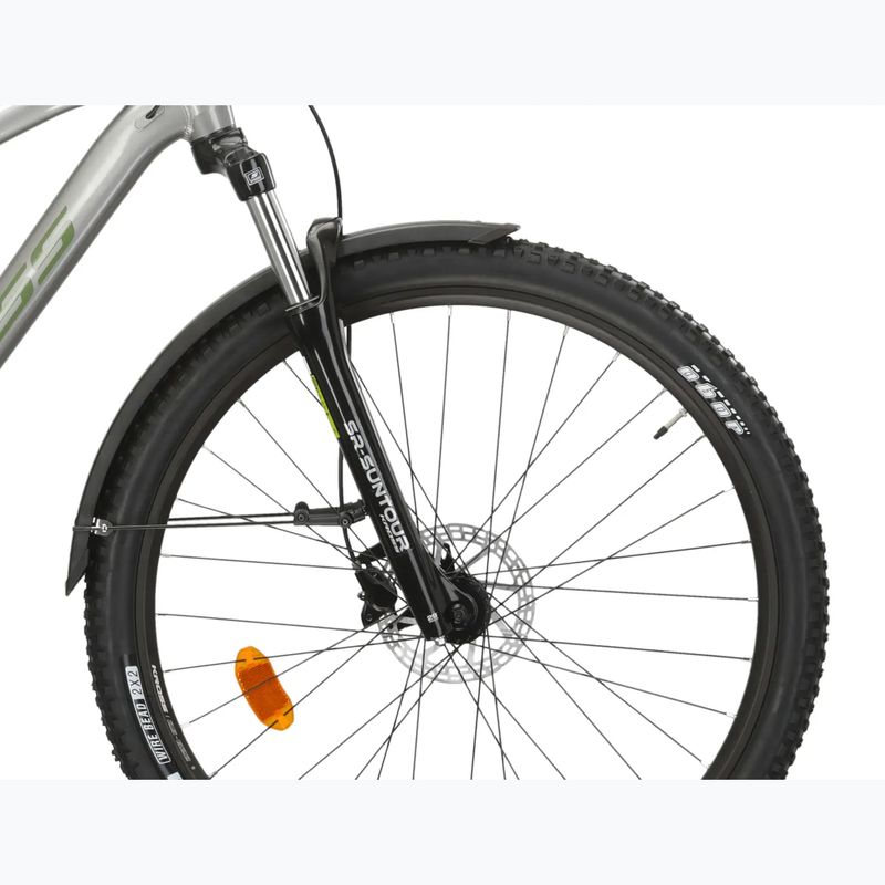 Horské kolo KROSS Hexagon 4.0 EQ 27,5" silver/green/gloss 6