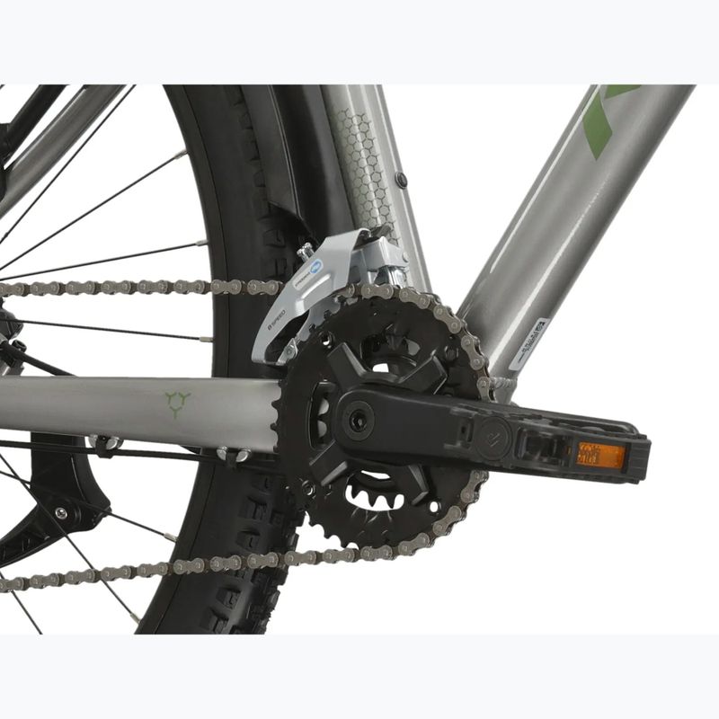 Horské kolo KROSS Hexagon 4.0 EQ 27,5" silver/green/gloss 9