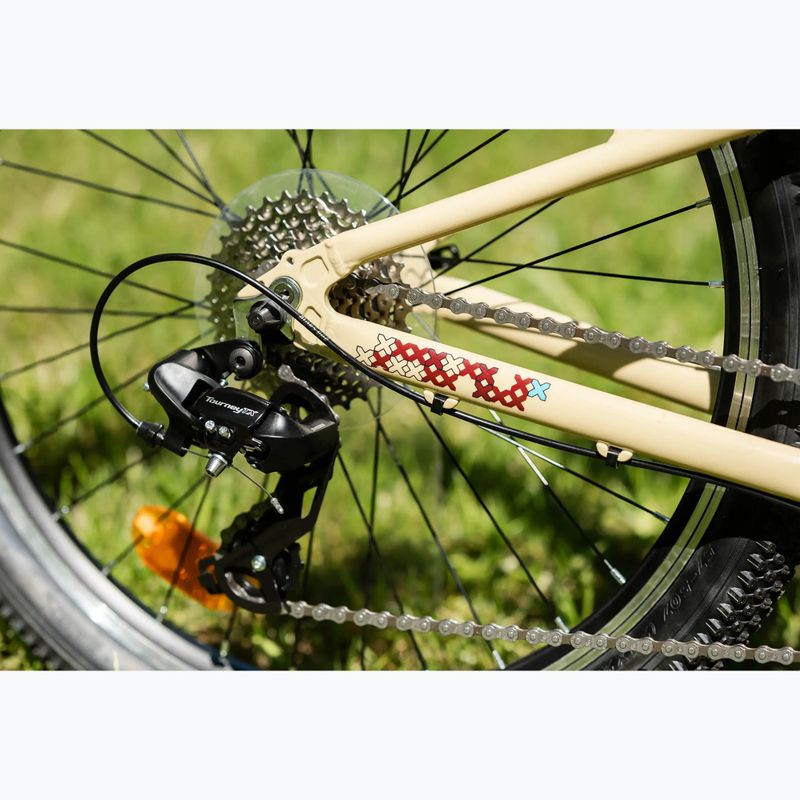 Dětské kolo KROSS Level Jr 1.0 beige/red/gloss 13
