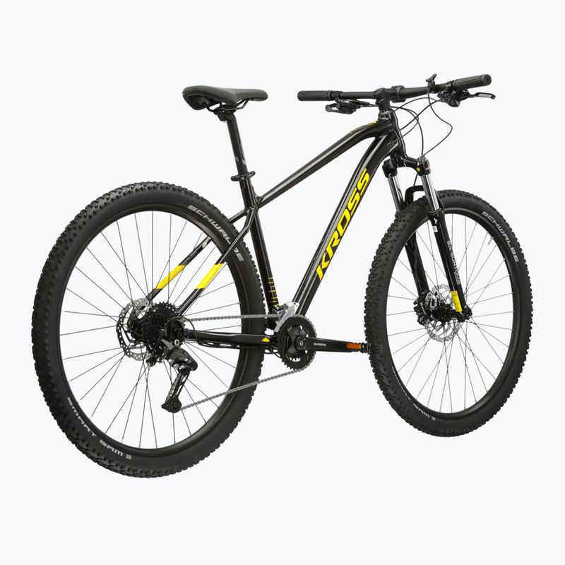 Horské kolo KROSS Level 2.0 black/yellow/gloss 3
