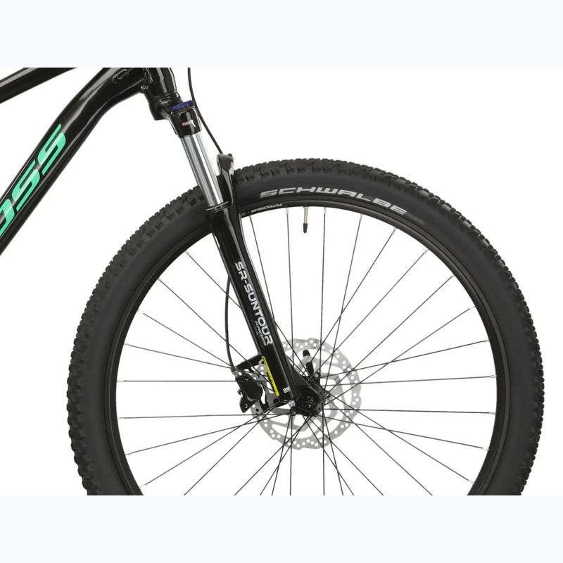 Horské kolo KROSS Level 1.0 black/green/gloss 8