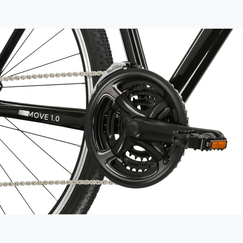 Městské kolo pánské KROSS Move 1.0 black/silver/gloss 8