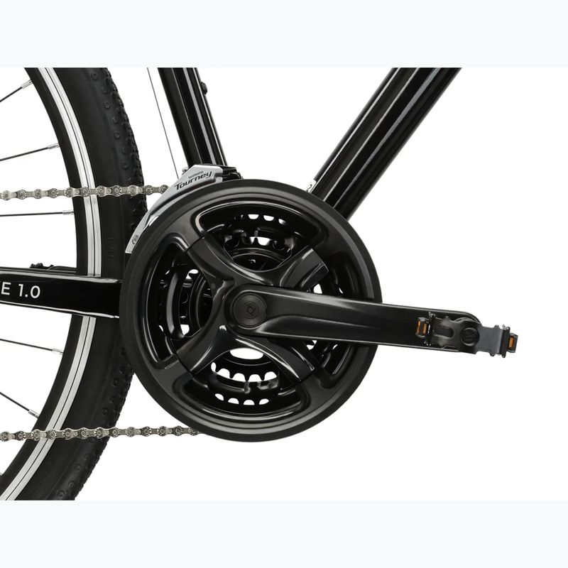 Městské kolo pánské KROSS Move 1.0 black/silver/gloss 9