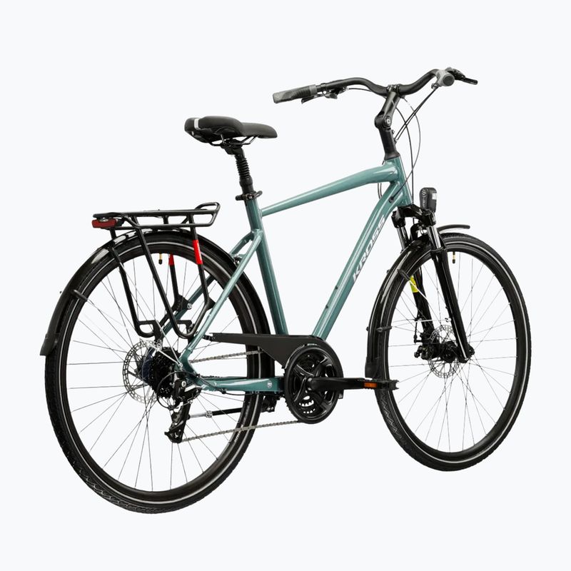 Pánské trekingové kolo KROSS Trans 3.0 green/silver/gloss 3