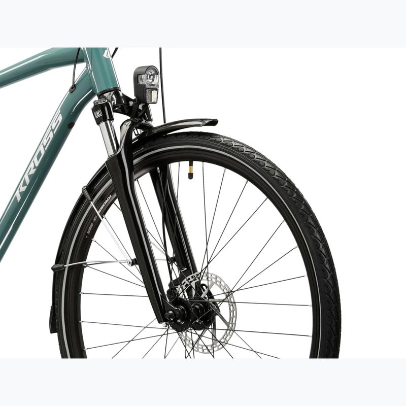 Pánské trekingové kolo KROSS Trans 3.0 green/silver/gloss 5