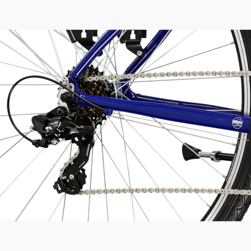 Pánské trekingové kolo KROSS Trans 1.0 navy blue/silver/gloss 7
