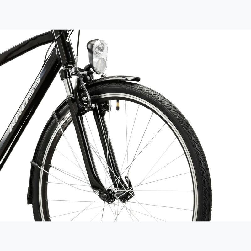 Pánské trekingové kolo KROSS Trans 1.0 black/silver/gloss 5