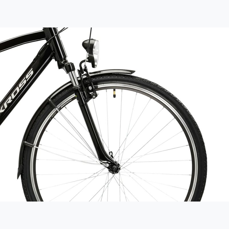 Pánské trekingové kolo KROSS Trans 1.0 black/silver/gloss 6