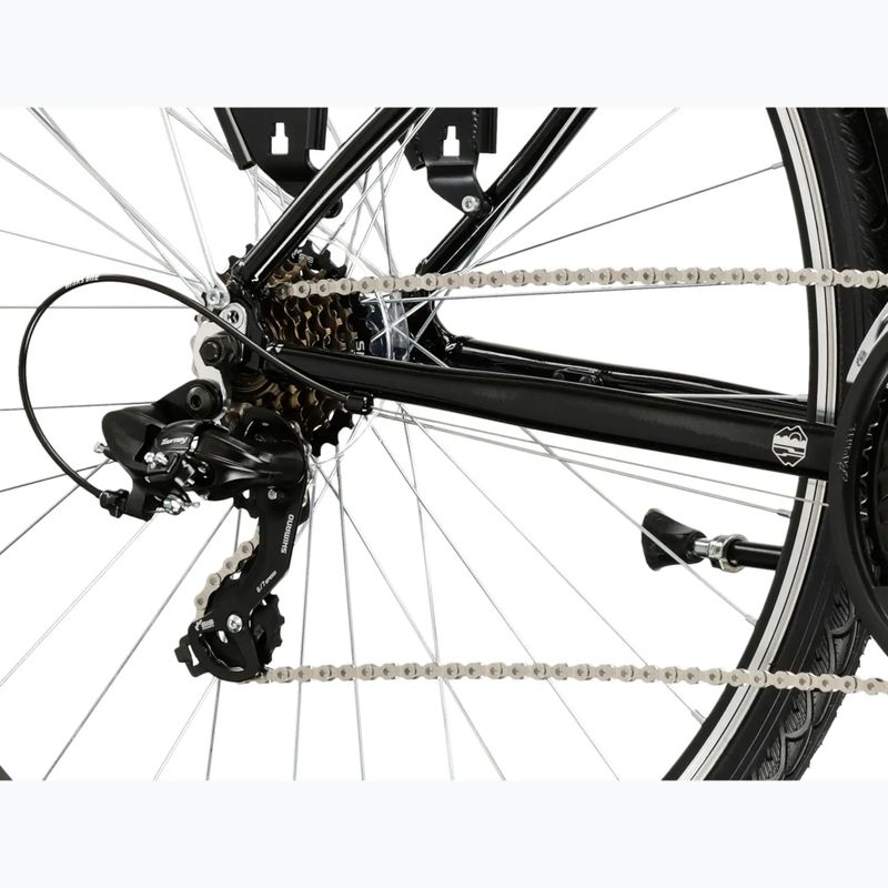 Pánské trekingové kolo KROSS Trans 1.0 black/silver/gloss 7
