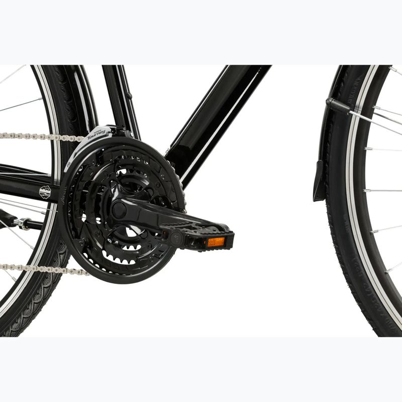 Pánské trekingové kolo KROSS Trans 1.0 black/silver/gloss 8