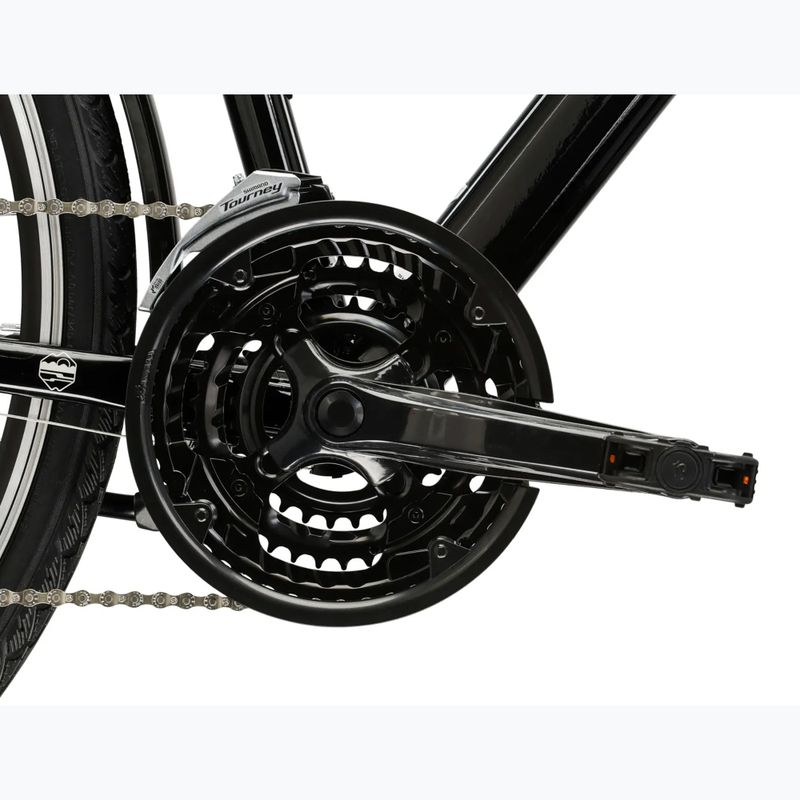 Pánské trekingové kolo KROSS Trans 1.0 black/silver/gloss 9