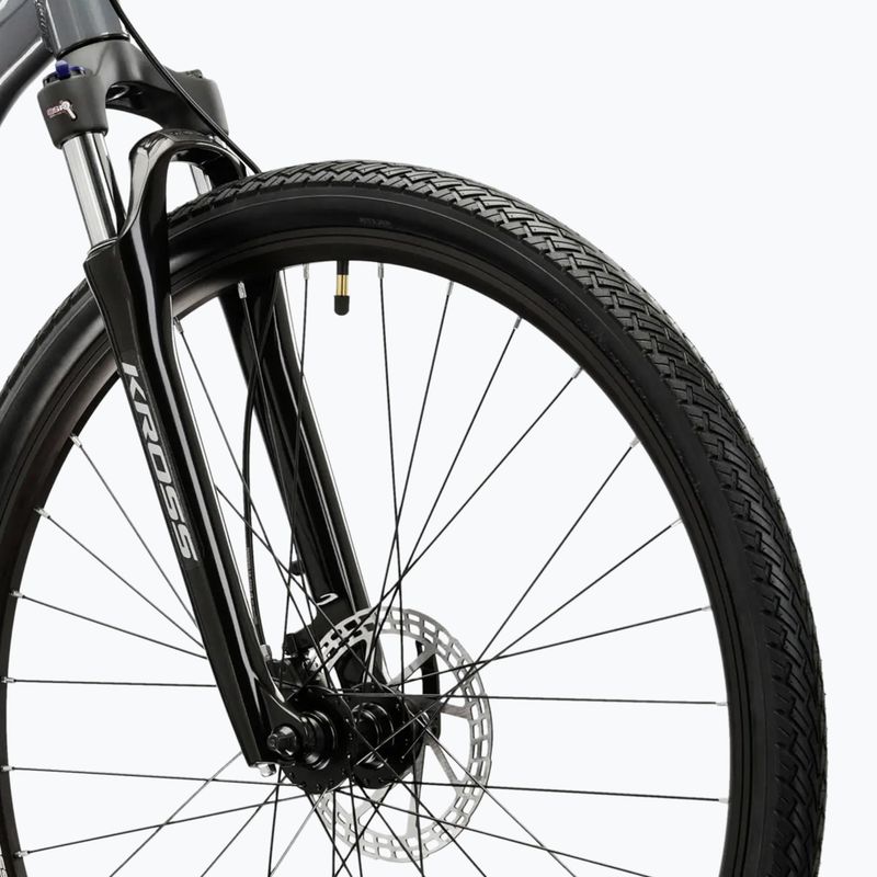 Krosové kolo KROSS Evado 5.0 grey/black/gloss 5