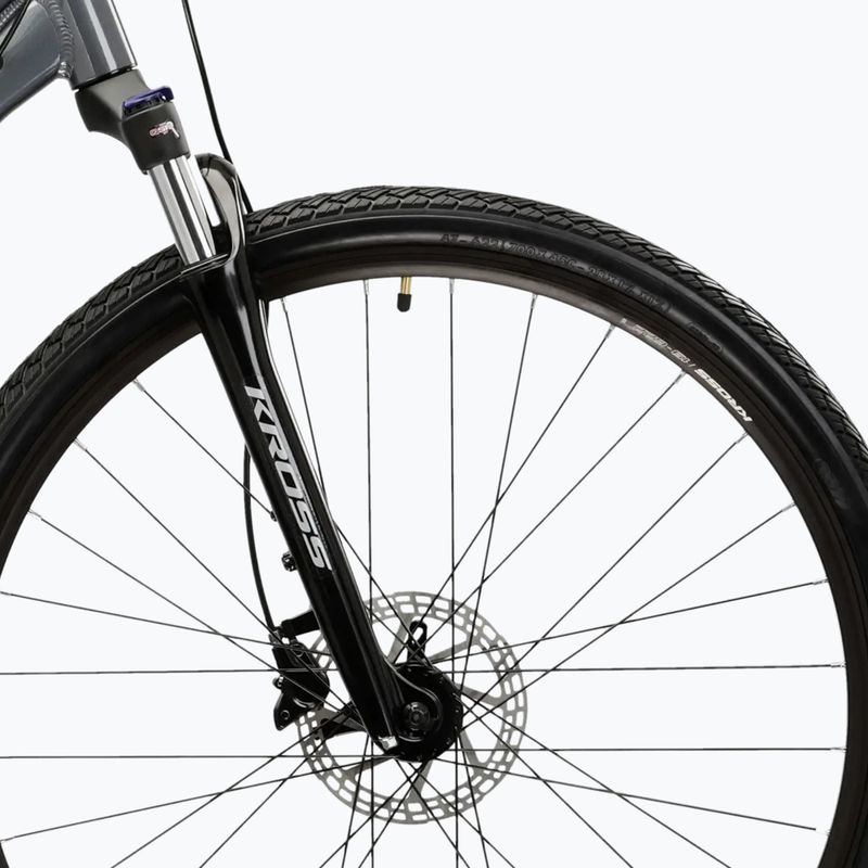 Dámské krosové kolo KROSS Evado 5.0 In grey/blue/gloss 6