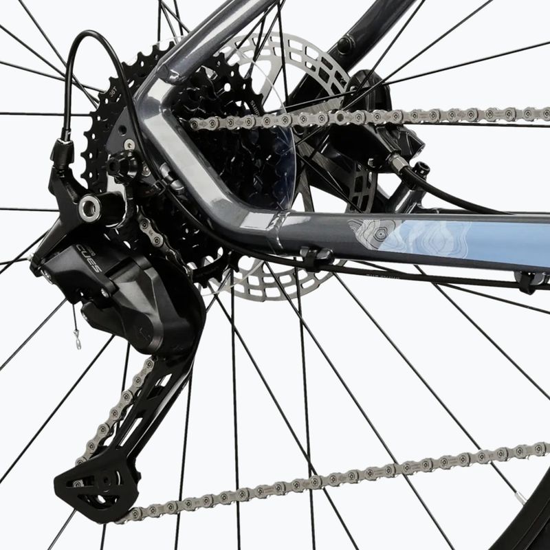 Dámské krosové kolo KROSS Evado 5.0 In grey/blue/gloss 8