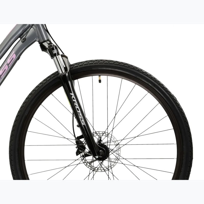 Dámské krosové kolo KROSS Evado 4.0 In grey/pink/gloss 6