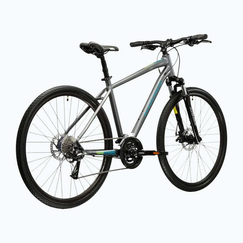 Krosové kolo KROSS Evado 3.0 grey/teal/gloss 3