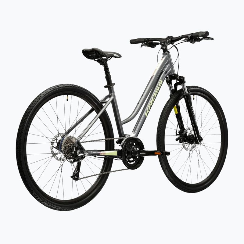 Dámské krosové kolo KROSS Evado 3.0 In gray/green 3