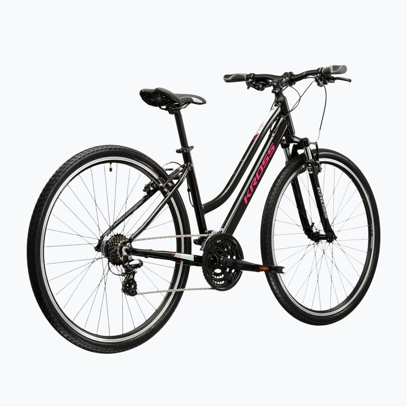 Dámské krosové kolo KROSS Evado 2.0 In black/pink/gloss 3