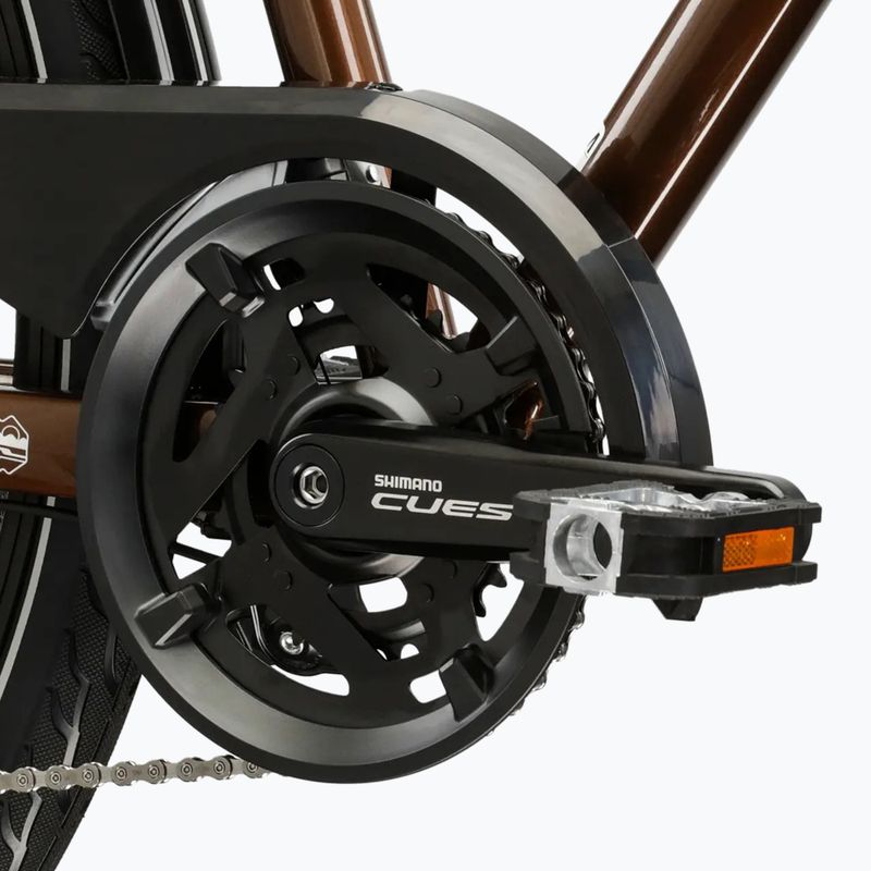 Pánské trekingové kolo KROSS Trans 5.0 brown/silver/gloss 9