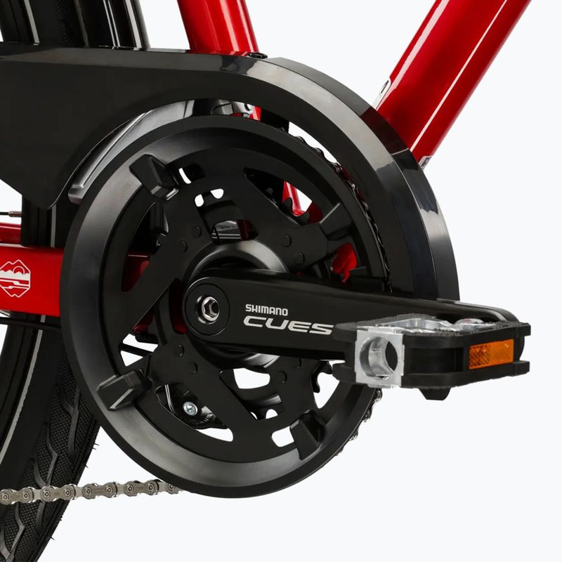 Dámské trekingové kolo KROSS Trans 5.0 In red/silver/gloss 9