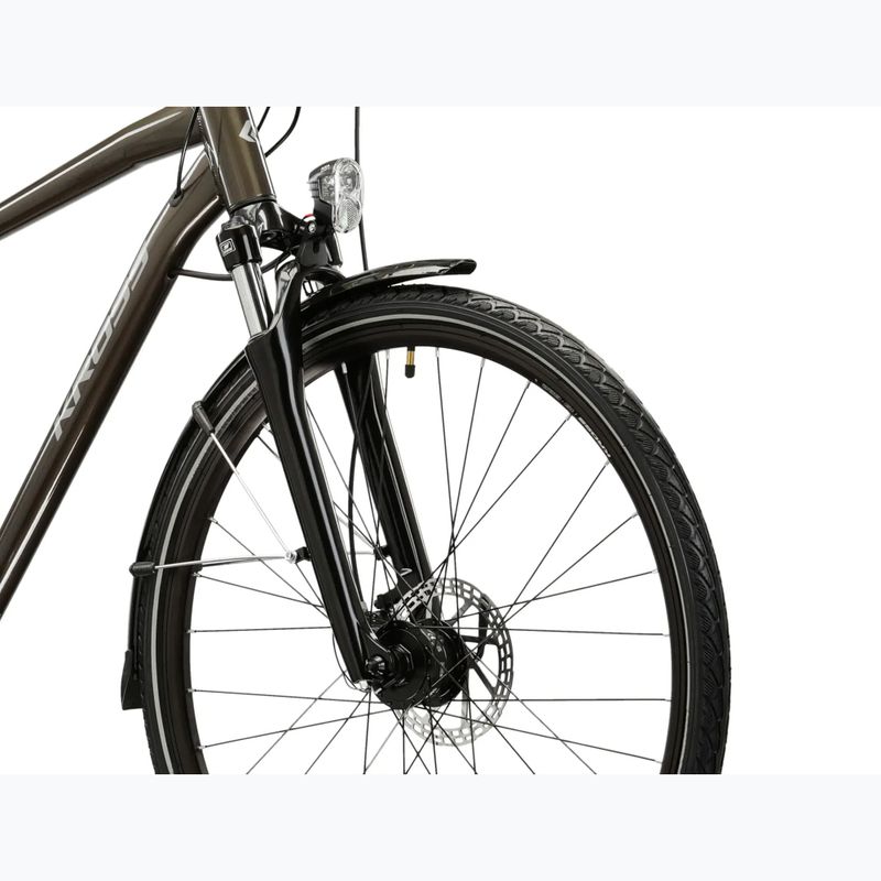 Pánské trekingové kolo KROSS Trans 4.0 brown/silver/gloss 5