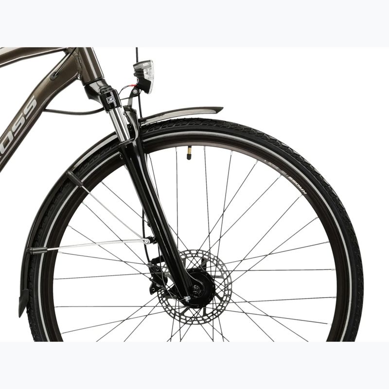 Pánské trekingové kolo KROSS Trans 4.0 brown/silver/gloss 6