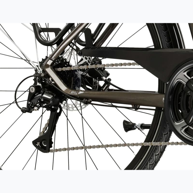 Pánské trekingové kolo KROSS Trans 4.0 brown/silver/gloss 8