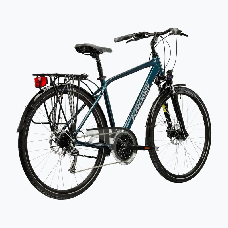 Trekové kolo KROSS Explorer 4.0 turquoise/silver/gloss 3