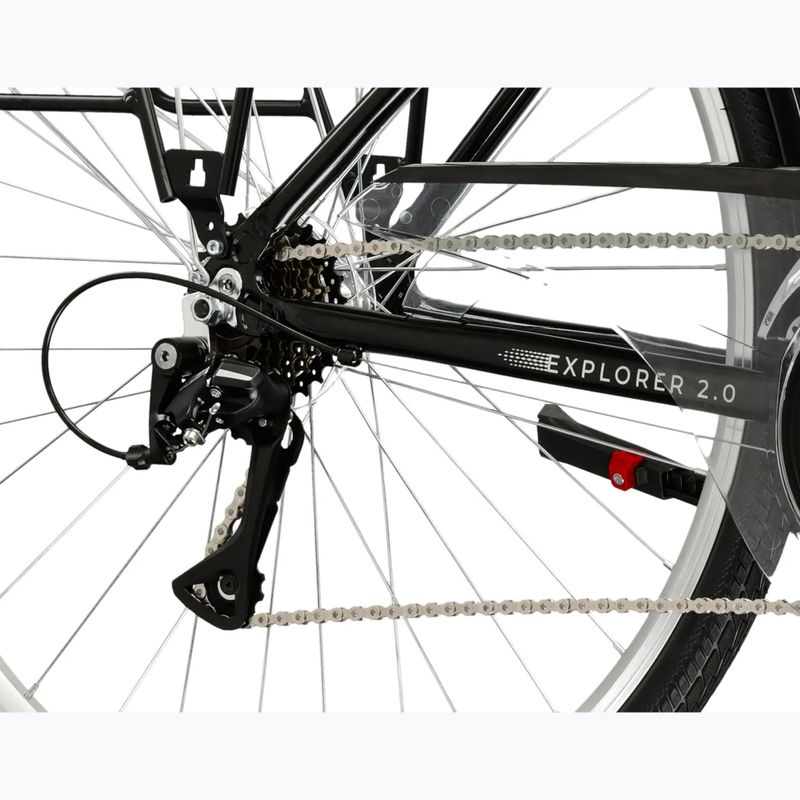 Trekové kolo KROSS Explorer 2.0 black/silver/gloss 7