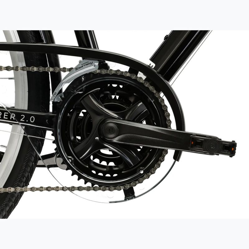 Trekové kolo KROSS Explorer 2.0 black/silver/gloss 9