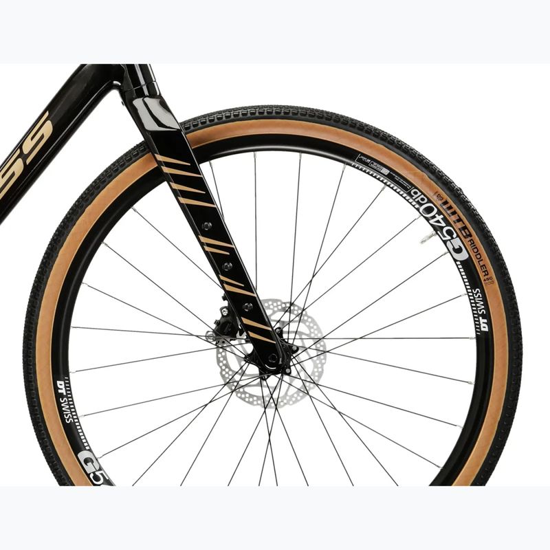 Gravelové kolo KROSS Esker 6.0 black/gold/gloss 7