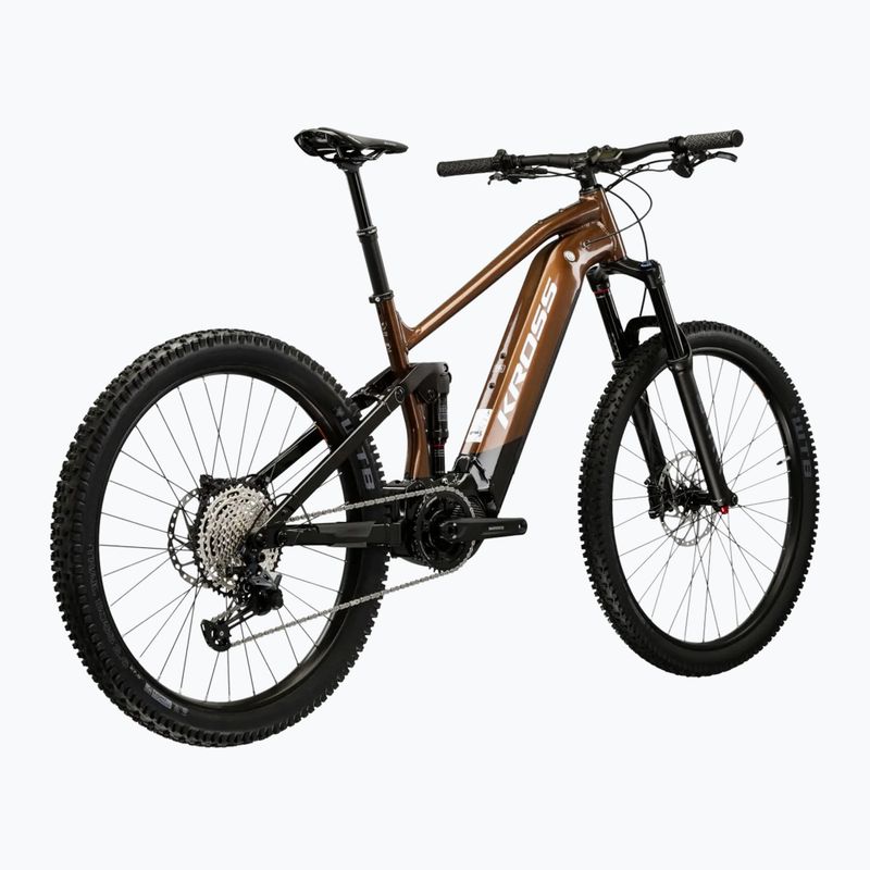 Pánské elektrické kolo KROSS Grist Boost 3.0 el. 630 Wh  brown/black/gloss 3