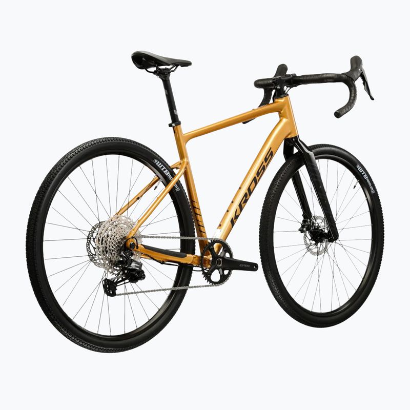Gravelové kolo KROSS Esker 5.0 gold/graphite 3