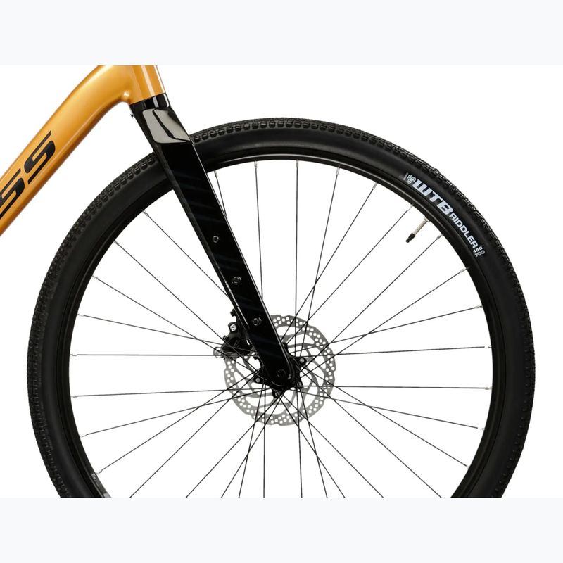 Gravelové kolo KROSS Esker 5.0 gold/graphite 7