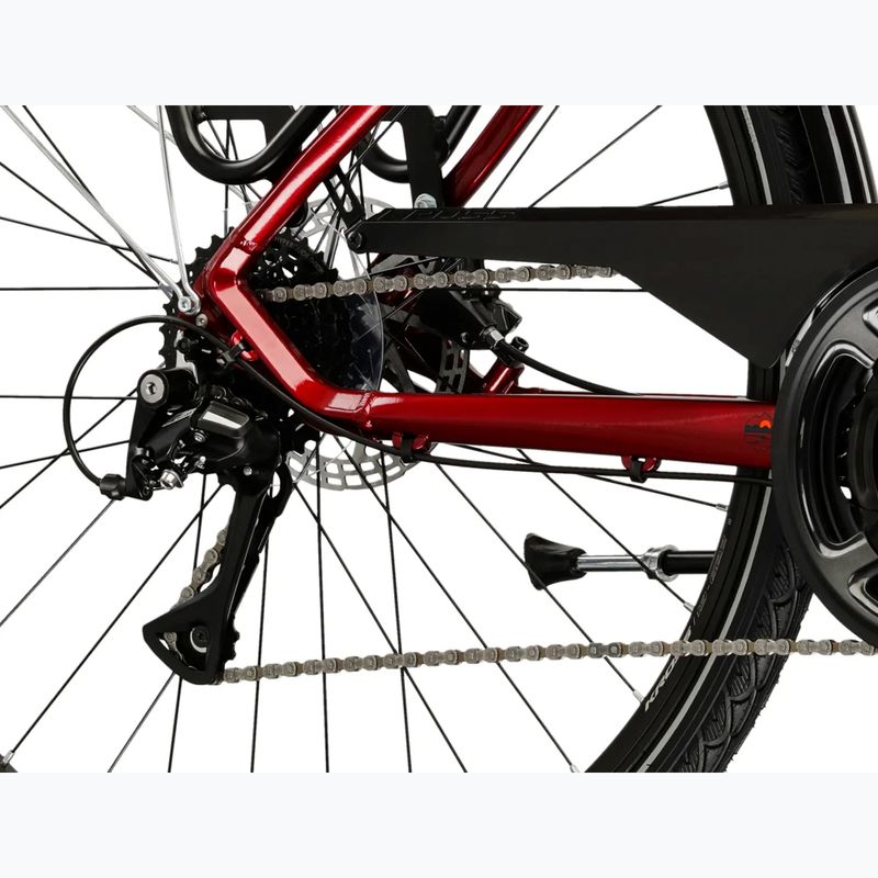 Pánské trekingové kolo KROSS Trans 4.0 ruby/black/gloss 8