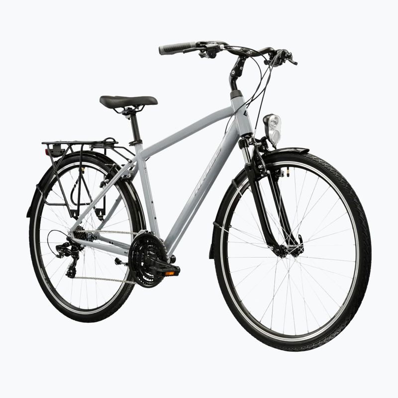 Pánské trekingové kolo KROSS Trans 1.0 grey/black/gloss 2