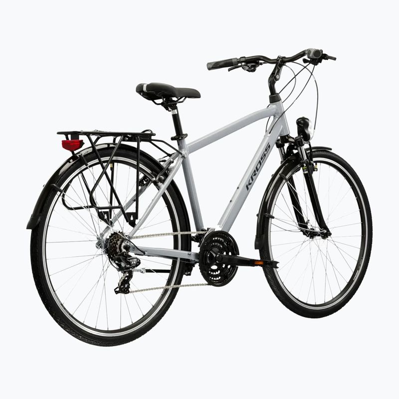 Pánské trekingové kolo KROSS Trans 1.0 grey/black/gloss 3
