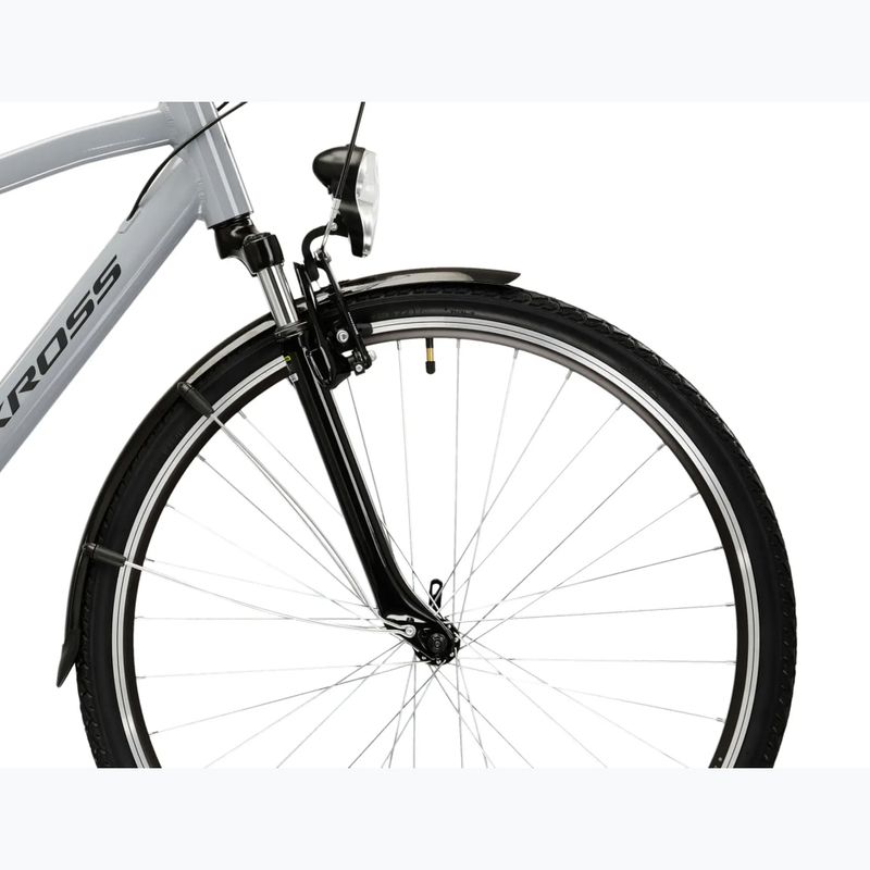Pánské trekingové kolo KROSS Trans 1.0 grey/black/gloss 6
