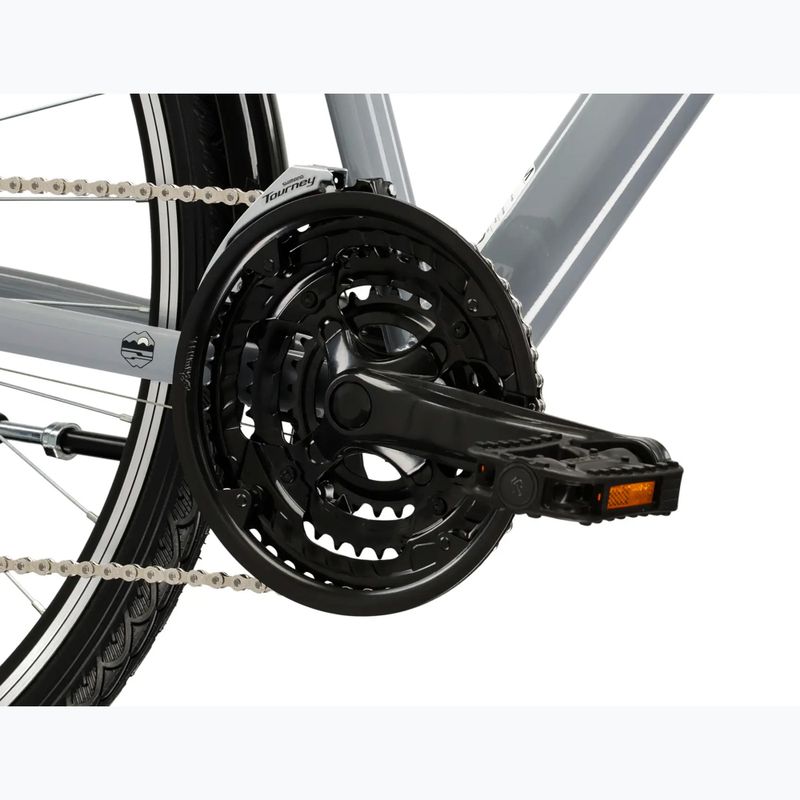 Pánské trekingové kolo KROSS Trans 1.0 grey/black/gloss 8