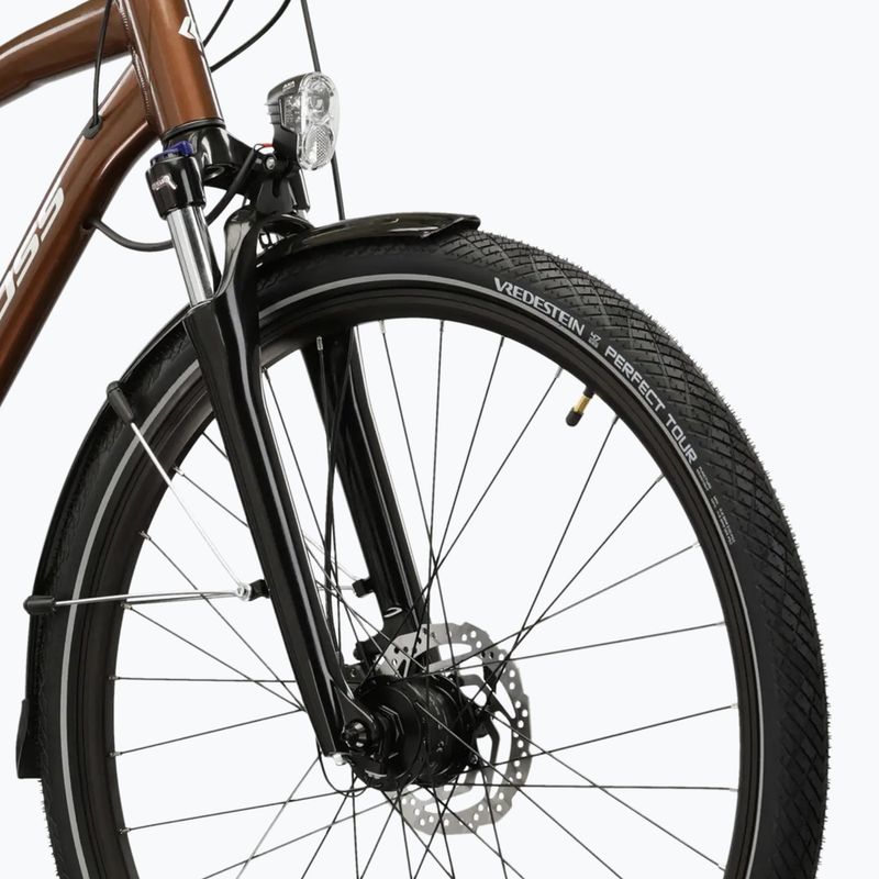 Trekové kolo KROSS Trans 5.0 brown/silver/gloss 5