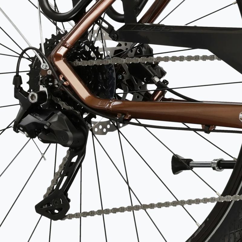 Trekové kolo KROSS Trans 5.0 brown/silver/gloss 8