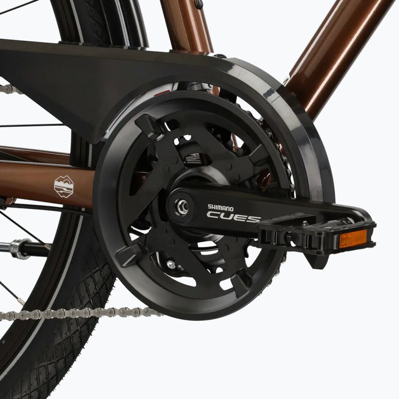 Trekové kolo KROSS Trans 5.0 brown/silver/gloss 9