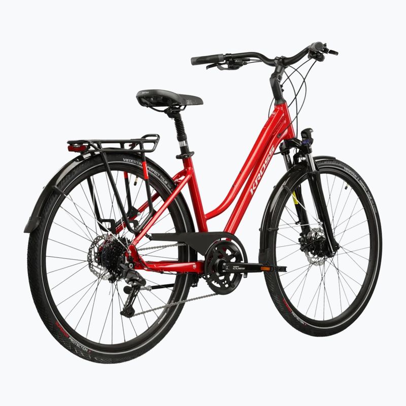 Dámské trekové kolo KROSS Trans 5.0 In red/silver/gloss 3