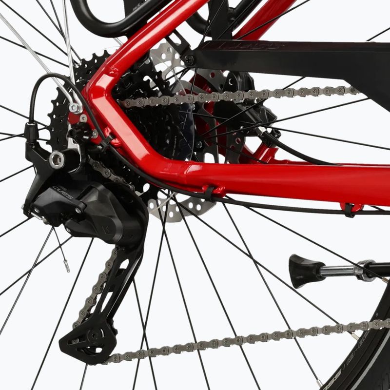 Dámské trekové kolo KROSS Trans 5.0 In red/silver/gloss 8