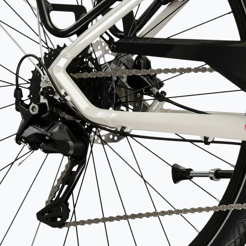 Dámské trekové kolo KROSS Trans 5.0 In grey/pink/gloss 8