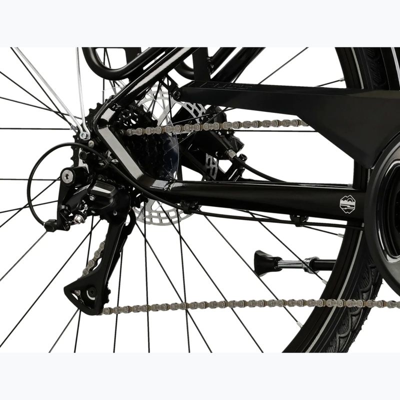 Dámské trekové kolo KROSS Trans 4.0 In black/silver/gloss 8