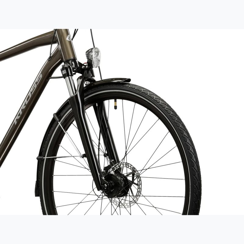 Trekové kolo KROSS Trans 4.0 brown/silver/gloss 5