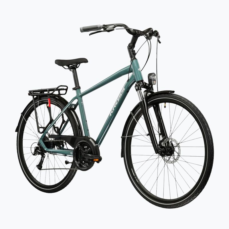 Pánské trekingové kolo KROSS Trans 3.0 green/silver/gloss 2