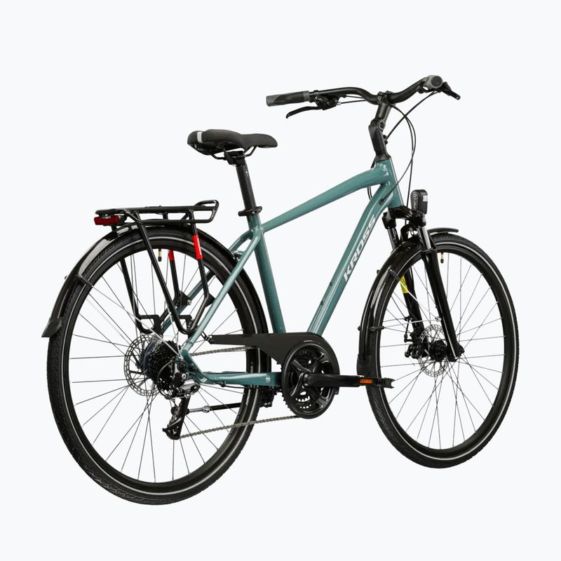 Pánské trekingové kolo KROSS Trans 3.0 green/silver/gloss 3