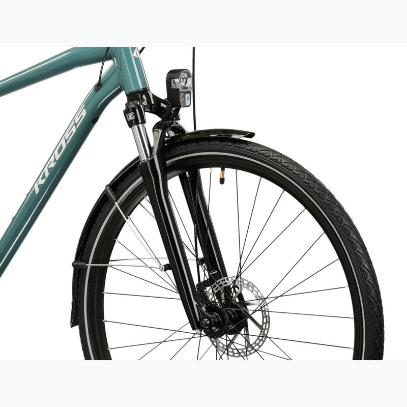 Pánské trekingové kolo KROSS Trans 3.0 green/silver/gloss 5